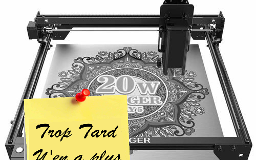 La machine de gravure et découpe Laser 20 Watts LONGER (...)