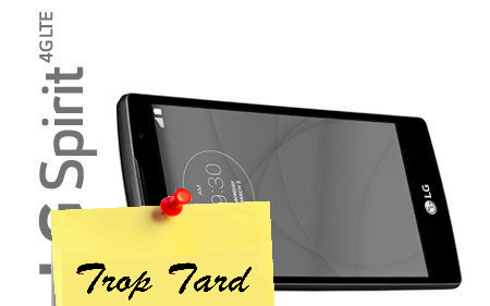 Smartphone LG SPIRIT, 4G, 4 cœurs et 4,7 pouces à moins (…)