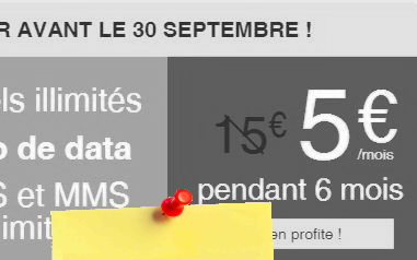 Forfait Smartphone 1GO Illimité voix SMS MMS 5€ par mois (…)
