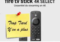 Deal expiré Le dernier Fire TV Stick 4K Select à 28,99 (-47%)