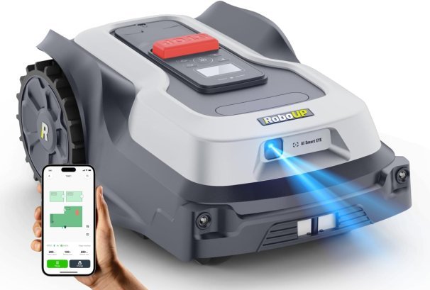 La tondeuse Robot sans Fil RoboUP T600, double caméra IA 800 m2 à 599€