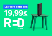 20,99€ par mois la Fibre RED Box, débit 1GBit/s, appels (...) à la une