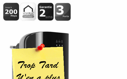 Kit CPL Belkin AV Share 3 ports ethernet 24€99 vente (...)