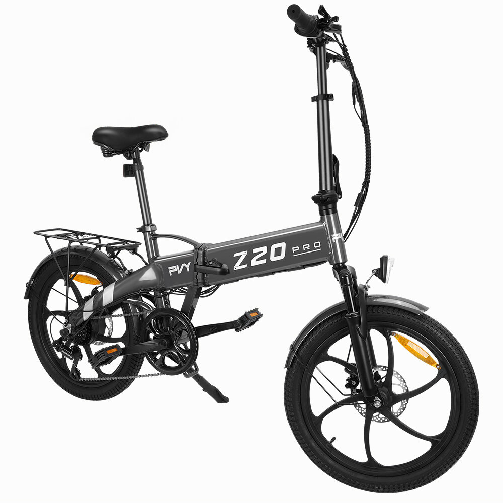 Le vélo électrique pliant et compact PVY Z20 PRO, autorisé route à 649€ (stock EU)