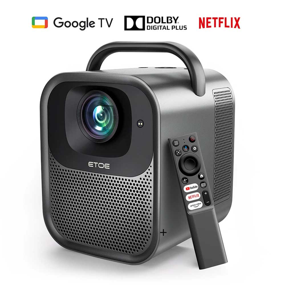 ETOE Seal Pro, le Projecteur vidéo GoogleTV passe à 1300 LUMENS pour 259€ avec écouteurs ANC Stock EU