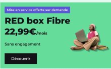22,99€ par mois la Fibre RED Box, débit 1GBit/s, appels (…)