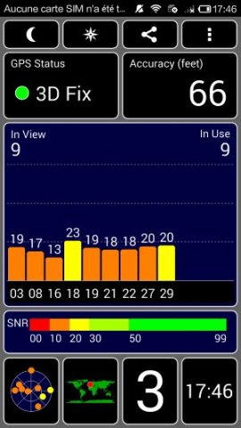 Le GPS accroche de suite