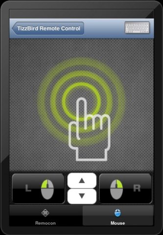 La Tizzremote en emulation souris
