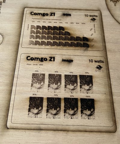 Mon benchmark sur bois