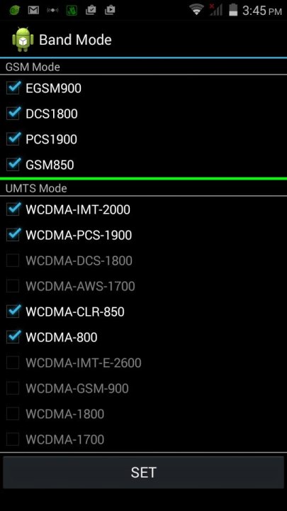 Pas de 3G+ 900MhZ