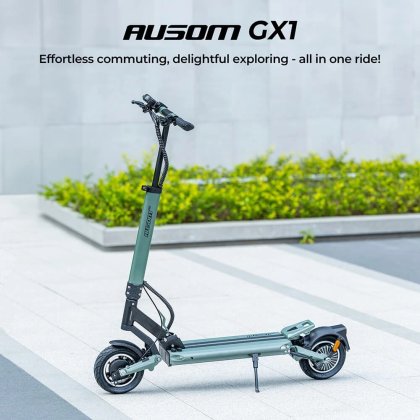 Ausom GX1, une nouvelle trottinette électrique 80 km autonomie, confortable verrouillée par NFC (499€ en lancement)