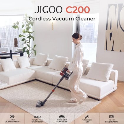 L'aspirateur sans fil JIGOO C200 en promotion à 99,99€, livraison gratuite et garantie 2 ans