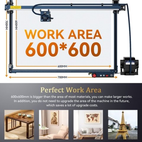Une énorme surface de travail