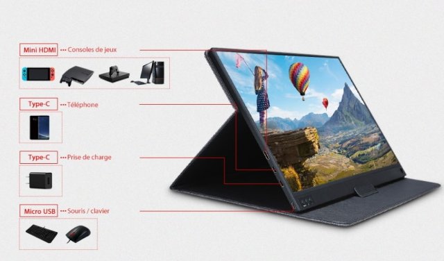 Une tablette PC ? Non, un écran mobile