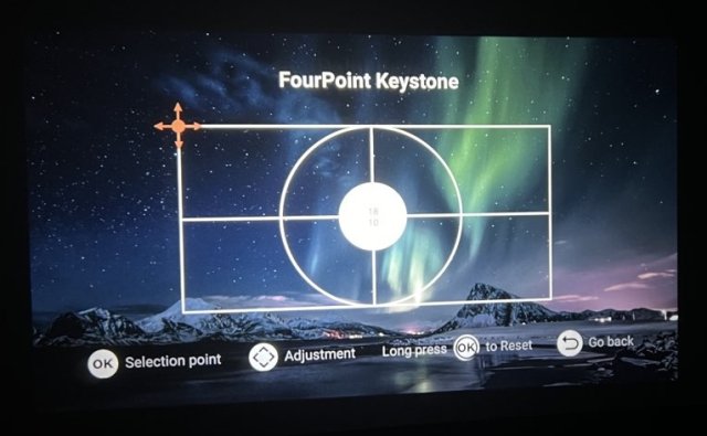 Réglage trapèze manuel sur 4 points